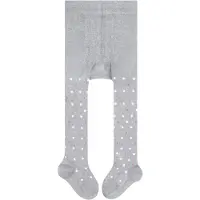 Falke Little Dot slijtvast huidvriendelijk katoen panty baby grijs - maat 62-68