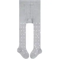 Falke Little Dot slijtvast huidvriendelijk katoen panty baby grijs - maat 74-80