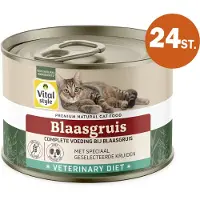 VITALstyle Blaasgruis - Natvoer - Stopt De Vorming Van En Verminderd Aanwezig Struviet - Met o.a. Cranberry & Brandnetel - 24 x 200 g