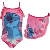 Disney Lilo & Stitch Badpak + Sarong - Maat 98/104 - Roze - Bikini Meisjes