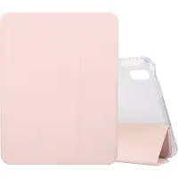 Mobigear Tablethoes geschikt voor Apple iPad 11 (2025) Hoes TPU,Kunstleer | Tri-Fold Gel Bookcase + Stylus Houder - Roze