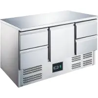 Saro Refrigerated Working Table Model Es 903 S/s Top 1/4, 465-1030