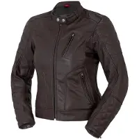 Bogotto Chicago Retro Dames Bruin Leren Motorjas Maat 34