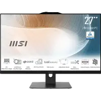 MSI Modern AM272P 12M-1063AT All-in-One zwart 27" (68,6 cm) FHD-beeldscherm, Intel Core i5-1235U, 16 GB RAM, 512 GB M.2 SSD, Intel grafische kaart, Wi-Fi 6E, Bluetooth 5.3, Windows 11