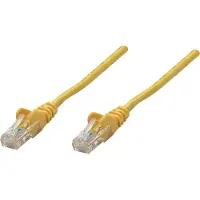 Intellinet 737104 RJ45 Netwerkkabel, patchkabel CAT 6A S/FTP 20.00 m Geel Folie afscherming, Afscherming gevlochten, Halogeenvrij 1 stuk(s)