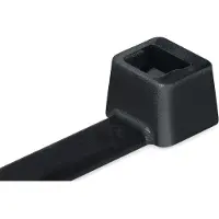 Hellermanntyton 138-00008 UB300C-B-PA66-BK-C1 Kabelbinder 300 mm 4.60 mm Zwart 100 stuk(s)