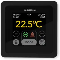 Magnum Remote Control WiFi Klokthermostaat MRC²-thermostaat (inbouw) | RAL 9011 Zwart