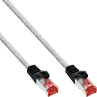 InLine Patchkabel, S/FTP (PiMf), Cat.6, 250MHz, PVC, koper, transparant, 3m