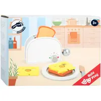 Small Foot - Houten Speeleten Ontbijtset met Broodrooster, 7dlg.