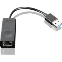 Lenovo 3.0 ethernet adapter USB (USB 3.0, RJ45 Gigabit Ethernet (1x)), Netwerkadapter, Zwart