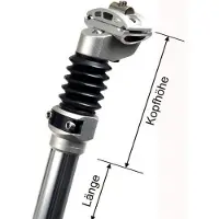 Zoom Zadelpen verend 27,2 x 350 mm aluminium zilver online kopen
