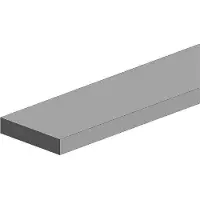 Wittmax Modelbouwdecoratie - 144 Strip 1,0mmX2,0mmX35cm - 10 stuks Styreen
