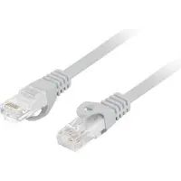Lanberg PCU6-10CU-0500-S PATCHKABEL CAT.6 UTP LSZH CU 5M GRAU FLUKE ZERTIFIKA