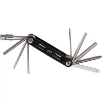 Bbb Cycling MaxiFold S Fietsgereedschap - Gereedschapset met Bandenlichters - Fiets minitools - 10 verschillende functies - BTL-141S