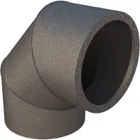 Ubbink Sanitair installatiemateriaal, AERFOAM EPE 160 BOCHT 90