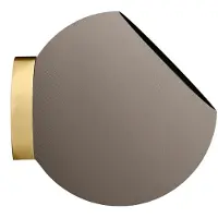 AYTM - Globe Wall Pot Ø17xH15,4 Taupe/Gold