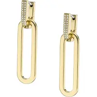 Fossil Oorbellen 'Heritage' goud / transparant