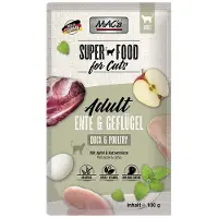 Macs Mac’s Kattenvoer Natvoer Maaltijdzakjes - Eend en Gevogelte - 12 x 100g