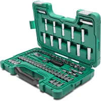 Sata Doppenset met ratel 3/8 inch 6-kant 60-delig - SAT09004SJ