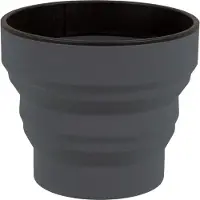 Lifeventure Silicone Ellipse Flexi-beker, unisex, zwart