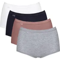 Sloggi 4P Basic Plus Maxi Panty Versch. kleure-2 katoen 44 Dames