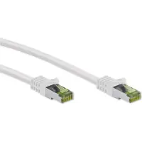 Goobay GHMT-gecertificeerde CAT 8.1-patchkabel van 0,25 m, S/FTP (PiMF), wit