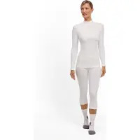 Falke - Dames thermokleding - W Longsleeved Shirt Turtleneck W White voor Dames - Maat M - Wit