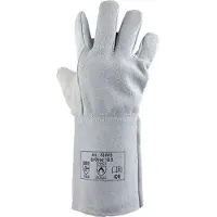 Asatex Lashandschoen | maat 10,5 natuurlijke kleuren | rundnerf-/splitleder | EN 388, EN 407 PSA-categorie II | 12 paar - 535VS 535VS
