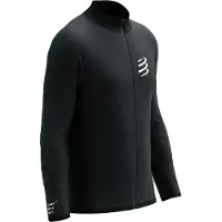 Compressport - Seamless Zip Sweatshirt - Hardloopjack M, zwart