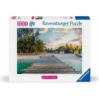 Ravensburger puzzel Beautiful Islands Malediven 1000 stukjes volwassenen.