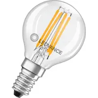 Ledvance LED Filament Kogellamp E14 - 4W 470lm 2700K 230V - Ø45mm - Geschikt voor tafellampen, wandlampen, sfeerverlichting