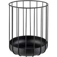 Aps Broodmand - Broodkorf - Metaal - Zwart - Ø 22,5 cm - Rond - Vaatwasserbestendig - Breukvast