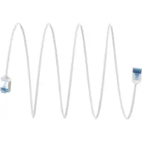 Goobay 74341 Ultraflexibele CAT 6A patchkabel, slank, U/FTP, wit, 15 meter - extra korte connectoren, massieve koperen geleider (CU), LSZH, TPE-mantel, AWG 32
