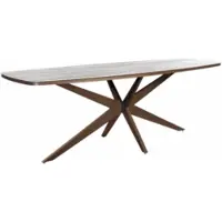 Yoi Tuintafel Calma High Dining Bronze Travertin 270 x 110 cm