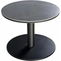 Yoi Bijzettafel Millor Black Slate Ø60 x 45 cm