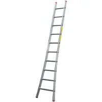 Little Jumbo SuperPRO Enkele Ladder SuperPRO Geanodiseerd Uitgebogen | 18 Sporten - 1250300114