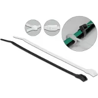 DeLOCK Cable tie with flat head L 370 x W 3.6 mm 100 pieces