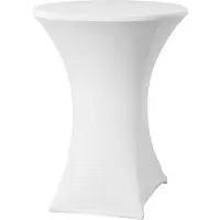 Hendi Rond cateringtafelkleed voor symposium, diameter 70 cm - wit