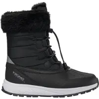 Viking Snowboots - Equip Warm WP Zip - Black/Graniet - - 39 - Winterlaarzen