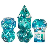 HOT Games Dobbelst.Set Swirl Folie Blauw/groen/rood