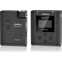 Comica Multifunctionele draadloze mini UHF-microfoon op omroepniveau met twee zenders en één ontvanger, Microfoon