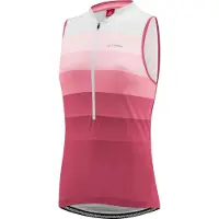 Löffler - Women's Bike Sleevless Jersey Halfzip Rainbow - Fietshemd 36, roze