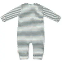 Little Dutch boxpak Stone Blue Stripe blauw Jongens Katoen Ronde hals Streep - maat 50
