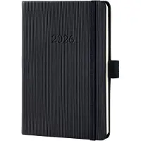 Sigel weekagenda 2026 Conceptum - formaat A6 - zwart - hardcover - SI-C2613