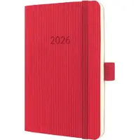 Sigel weekagenda 2026 Conceptum - formaat A6 - rood - softcover - SI-C2635