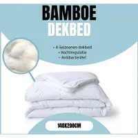 Eleganzzz 100% Bamboe Viscose 4 Seizoenen Dekbed - 140x200 - Zomerdekbed & Winterdekbed - Anti Allergie - 500 gr/m2 - 4 Seizoenen Dekbed 140x200 - Eenpersoons - Dekbedden