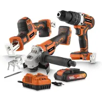 Powerplus Set elektrisch gereedschap POWDPBOX01-3 items-accu 20 V 4.0Ah en charger-1 Acc