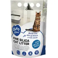 Duvo Plus - kattenbakvulling Silica - PREMIUM FIJN - 0.5 - 1.5MM - 5 L - 2 KG WIT