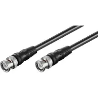 Microconnect Goobay BNC-videokabel RG59 van 2 m, dubbel afgeschermd, 75 ohm
