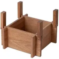 Squarely Bloempot Standaard BaseON Dark Oak